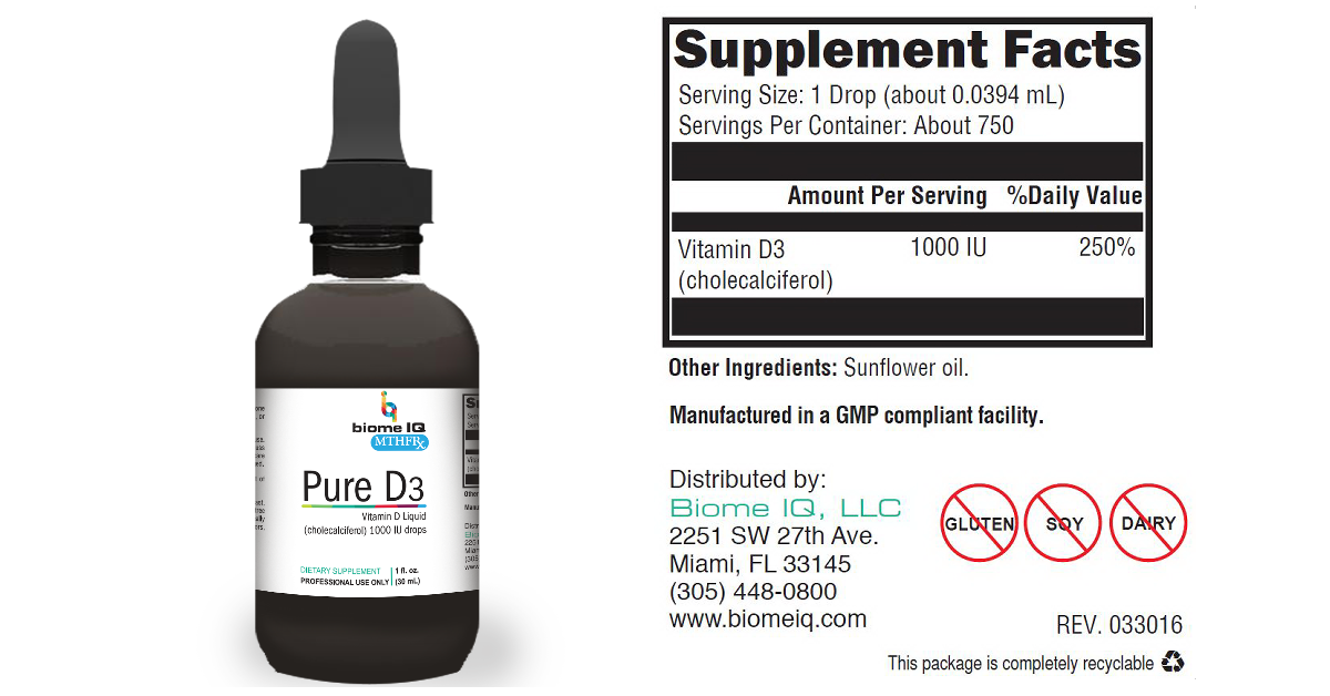 BiomeIQ MTHFR Supplements - Pure D3