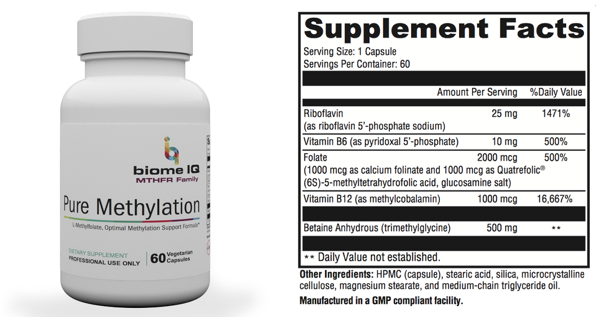 BiomeIQ MTHFR Supplements - PURE METHYLATION