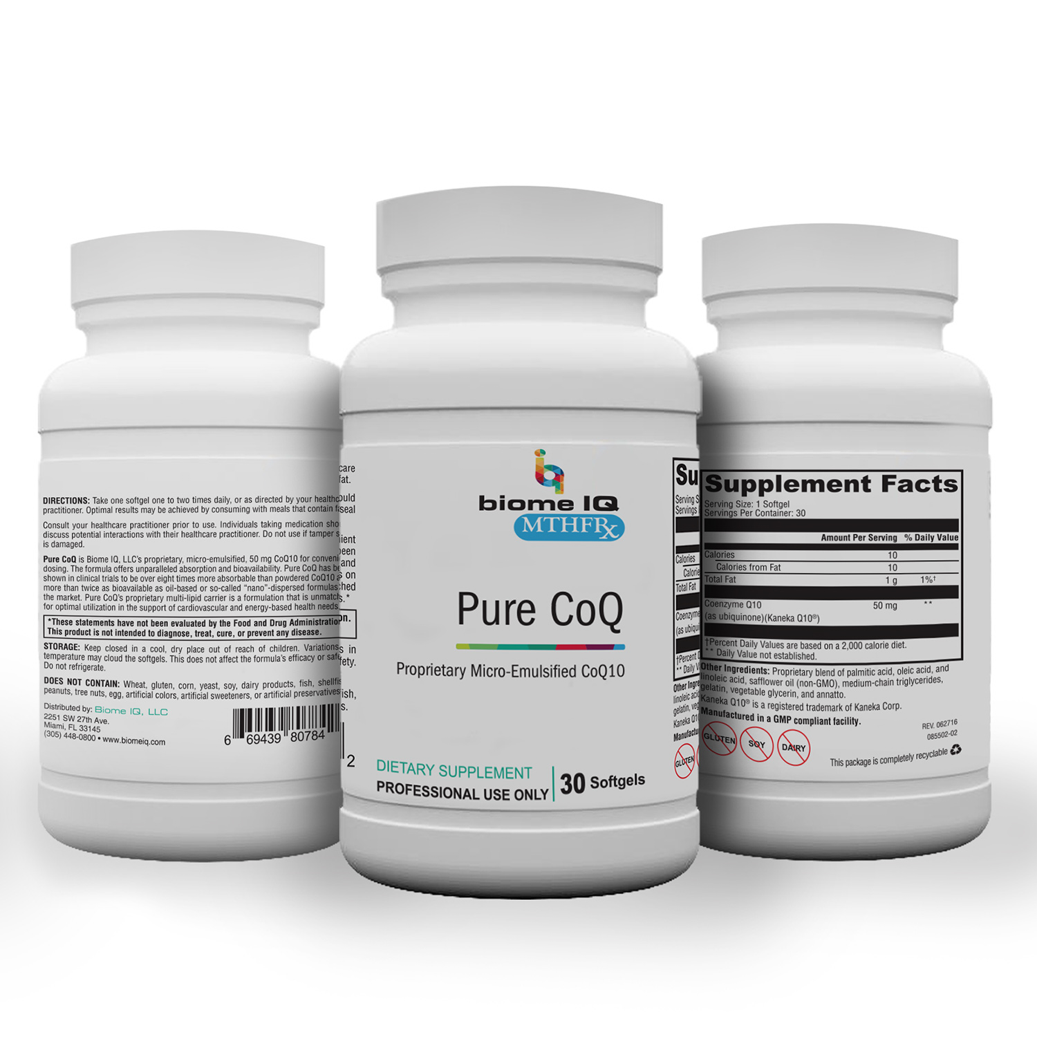 BiomeIQ MTHFR Supplements - Pure CoQ100